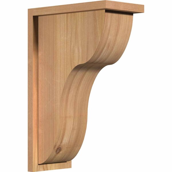 Ekena Millwork Carmel Smooth Corbel w/Backplate, Western Red Cedar, 7 1/2"W x 14"D x 22"H COR08X14X22CAR01SWR - main